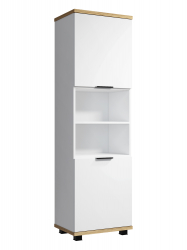 Стеллаж Скайлайт СЛ-4К блэквуд ячменный/белый/меренга