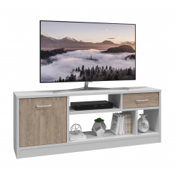 Тумба Виктория ВИ-1К белый структурный/дуб роше