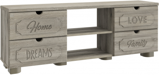 Тумба для ТВ ДримСтар ДС-15 дуб эвок/дуб сонома темный