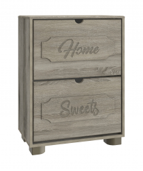 Тумба для обуви ДримСтар ДС-22 дуб эвок/дуб сонома темный