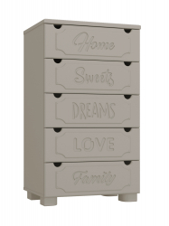 Комод ДримСтар ДС-11 глиняный серый/риолит