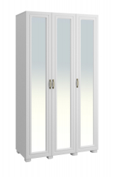 Шкаф «Монблан» МБ-24К с зеркалом белое дерево