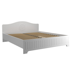 Кровать «Монблан» МБ-604К (2000х1800) белое дерево