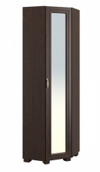 Шкаф угловой с зеркалом «Монблан» МБ-20К венге/орех шоколадный