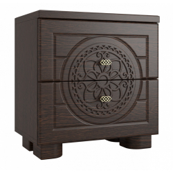 Тумба прикроватная «Монблан» МБ-38К венге/орех шоколадный