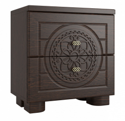 Тумба прикроватная «Монблан» МБ-38К венге/орех шоколадный