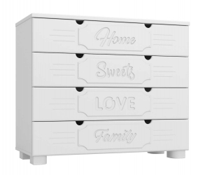 Комод ДримСтар ДС-12 белое дерево