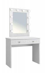 Комплект гримерный столик Монблан 73К белое дерево