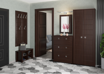 Гарнитур для прихожей Изабель ИЗ-008 орех темный