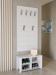 Комплект мебели для прихожей Изабель ИЗ-012 белое дерево