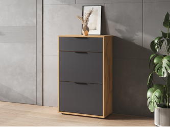 Тумба Оптима ОП-09 дуб крафт золотой/графит