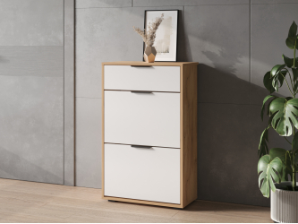 Тумба Оптима ОП-09 дуб крафт золотой/меренга