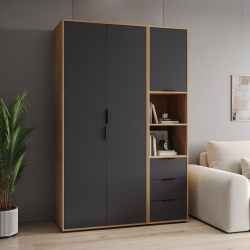 Комплект мебели Оптима ОП-117 дуб крафт золотой/графит