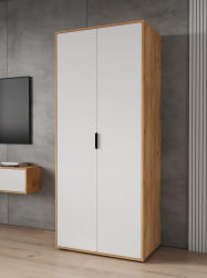 Шкаф для одежды Оптима ОП-14 дуб крафт золотой/меренга