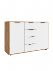 Комод Оптима ОП-17 дуб крафт золотой/меренга