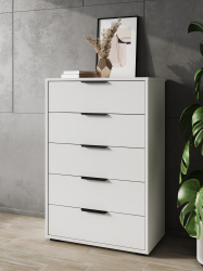 Комод Оптима ОП-05 белый структурный/меренга