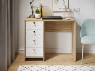 Стол Велламо ВО-10 блэквуд ячменный/бланж