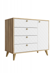 Комод Велламо ВО-11 блэквуд ячменный/бланж