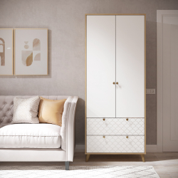 Шкаф Велламо ВО-07 блэквуд ячменный/бланж