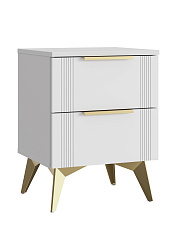 Тумба прикроватная Стелла СТ-03 белый бриллиант/бланж