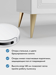 Шкаф-пенал Оливия ОЛ-12 левый белый бриллиант/бланж