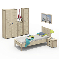 Тумба прикроватная Изабель ИЗ-2 береза снежная