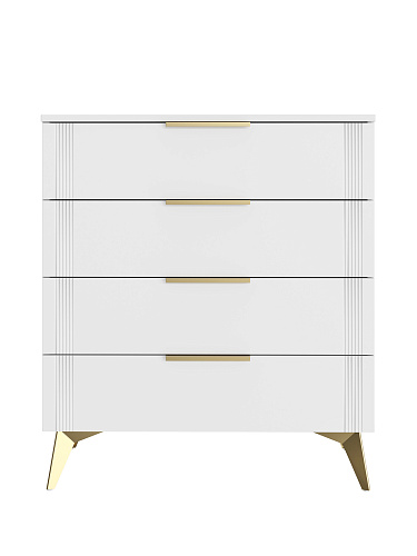 Комод Стелла СТ-02 белый бриллиант/бланж
