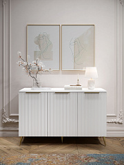 Комод Афина АФ-03 белый бриллиант/бланж