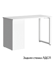 Стол Оливия ОЛ-33 (120х55) белый бриллиант/бланж/каркас белый