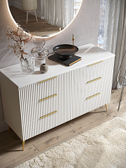 Комод Афина АФ-05 белый бриллиант/бланж