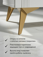 Комод Стелла СТ-02 белый бриллиант/бланж